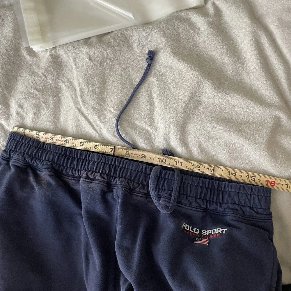 Vtg Polo Ralph Lauren Sport Sweatpants Mens Medium HEAVYWEIGHT Cotton Drawstring